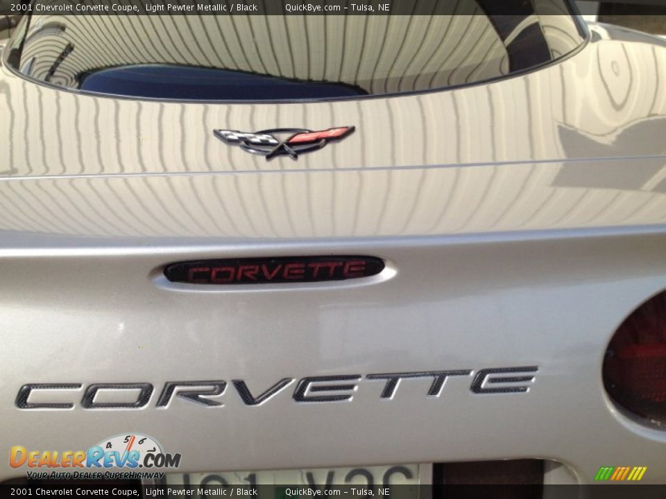 2001 Chevrolet Corvette Coupe Light Pewter Metallic / Black Photo #15
