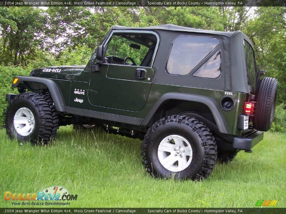 Moss Green Pearlcoat 2004 Jeep Wrangler Willys Edition 4x4 Photo #7