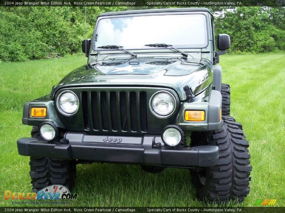 2004 Jeep Wrangler Willys Edition 4x4 Moss Green Pearlcoat / Camouflage Photo #11