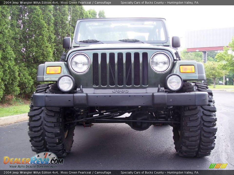 2004 Jeep Wrangler Willys Edition 4x4 Moss Green Pearlcoat / Camouflage Photo #15