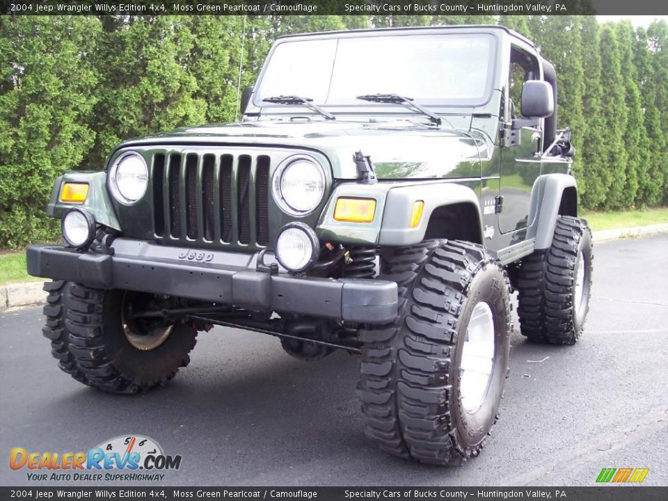 Moss Green Pearlcoat 2004 Jeep Wrangler Willys Edition 4x4 Photo #16