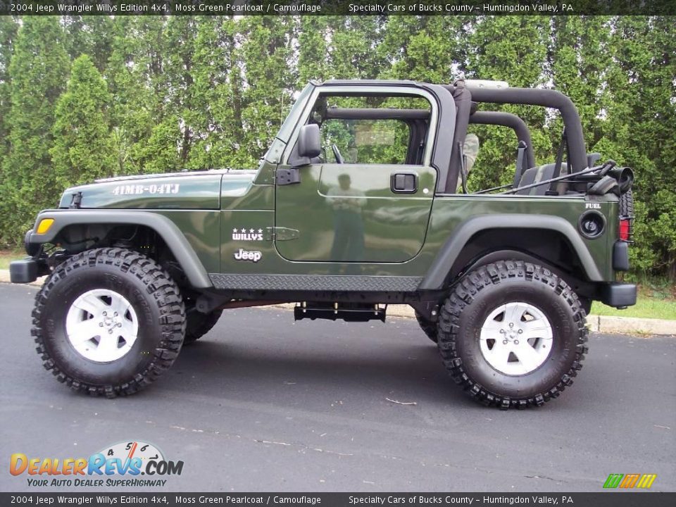Moss Green Pearlcoat 2004 Jeep Wrangler Willys Edition 4x4 Photo #17