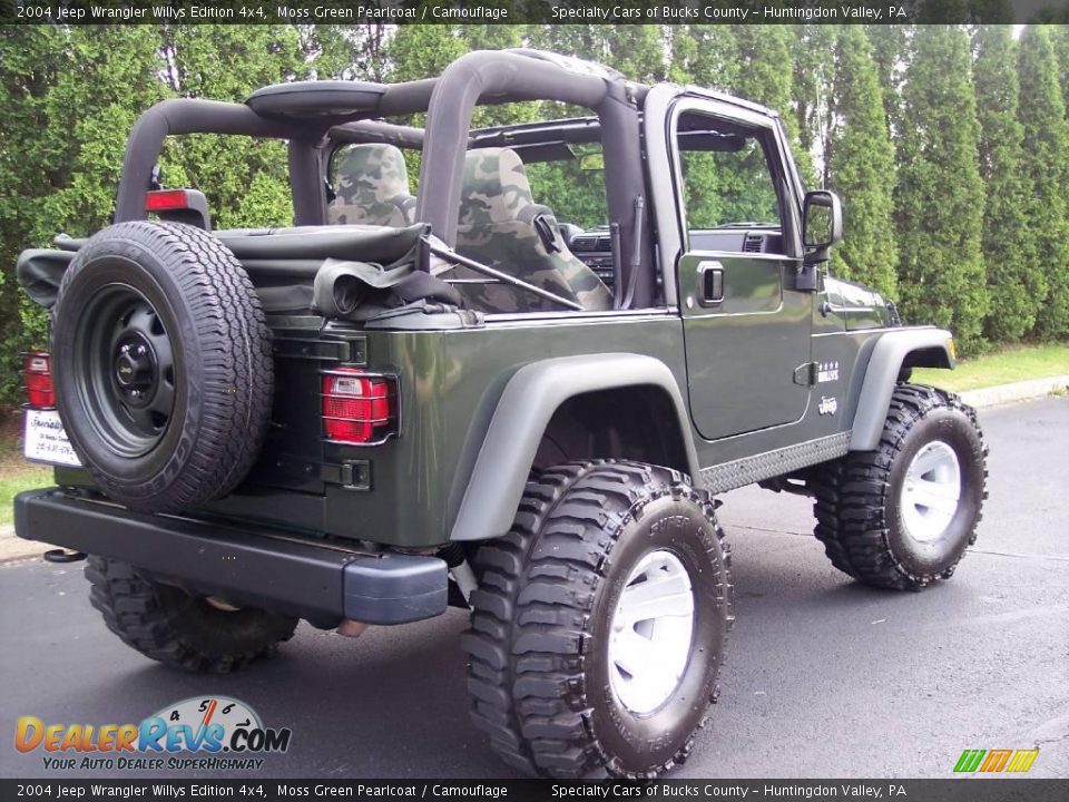 Moss Green Pearlcoat 2004 Jeep Wrangler Willys Edition 4x4 Photo #23