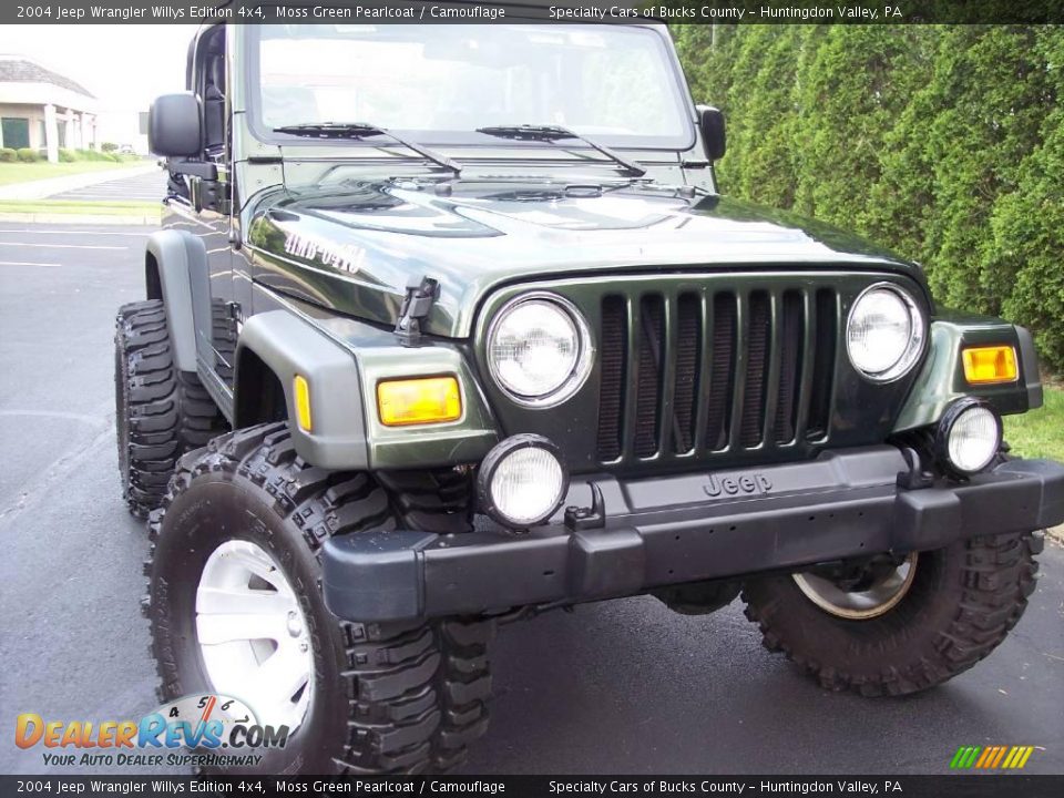 2004 Jeep Wrangler Willys Edition 4x4 Moss Green Pearlcoat / Camouflage Photo #28