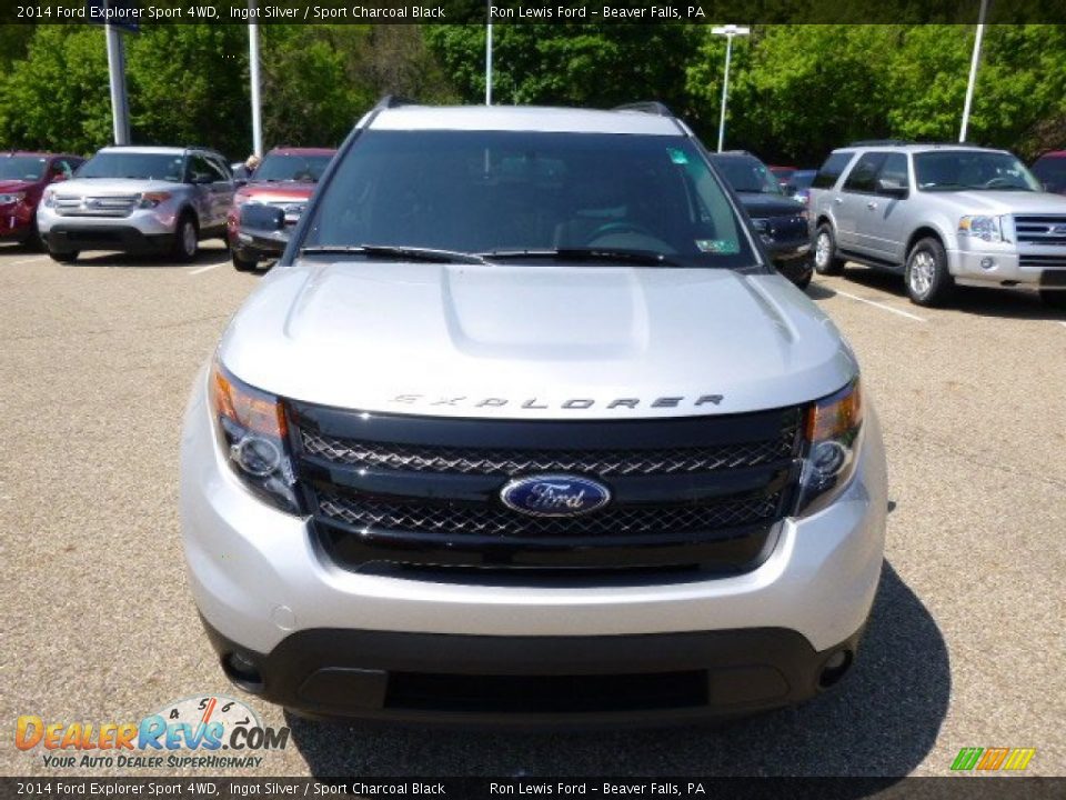 2014 Ford Explorer Sport 4WD Ingot Silver / Sport Charcoal Black Photo #3
