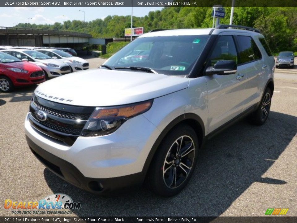 2014 Ford Explorer Sport 4WD Ingot Silver / Sport Charcoal Black Photo #4
