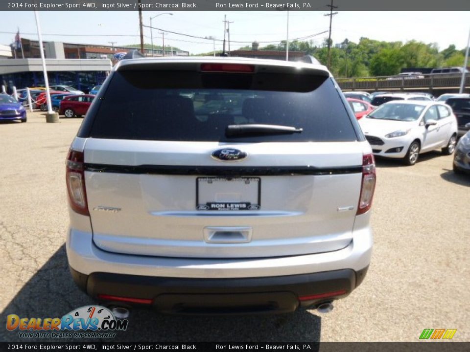 2014 Ford Explorer Sport 4WD Ingot Silver / Sport Charcoal Black Photo #7