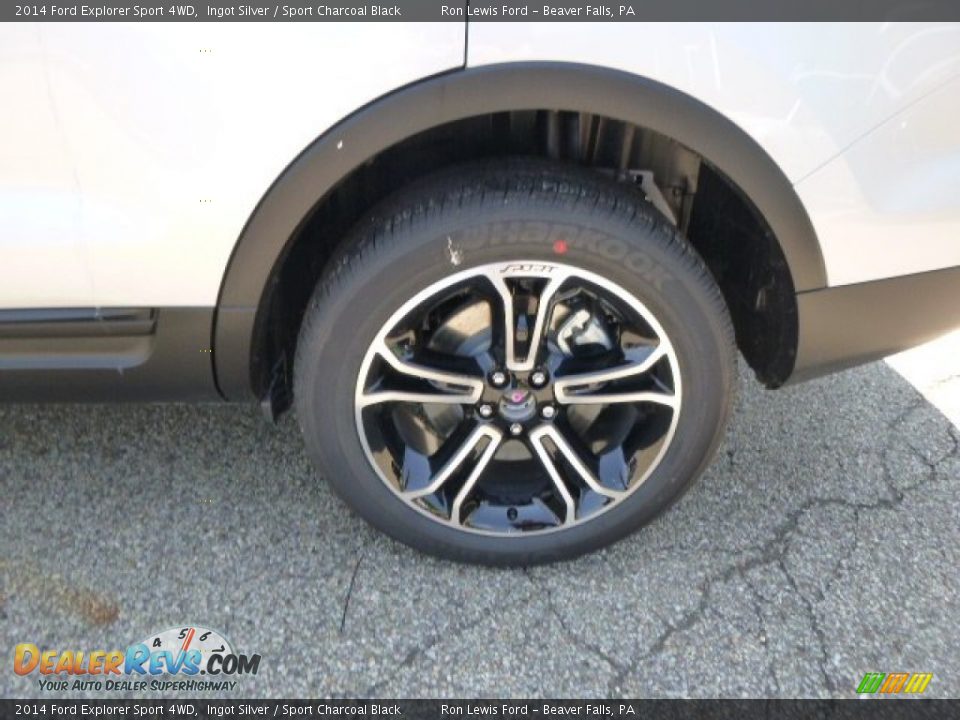2014 Ford Explorer Sport 4WD Ingot Silver / Sport Charcoal Black Photo #9