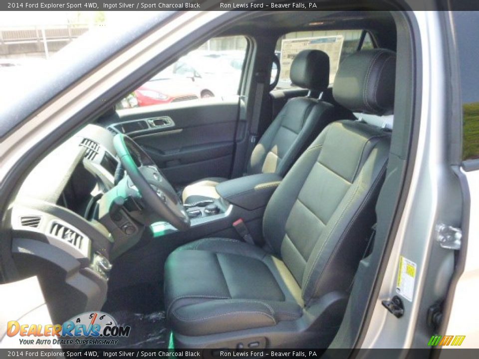 2014 Ford Explorer Sport 4WD Ingot Silver / Sport Charcoal Black Photo #10