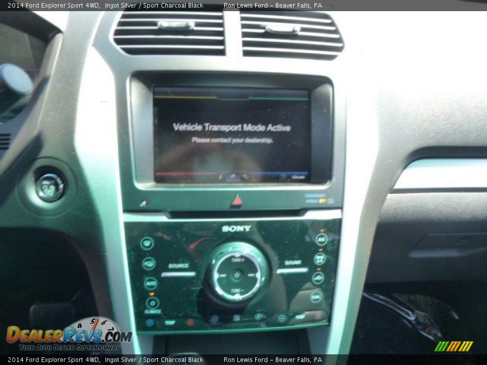 2014 Ford Explorer Sport 4WD Ingot Silver / Sport Charcoal Black Photo #15