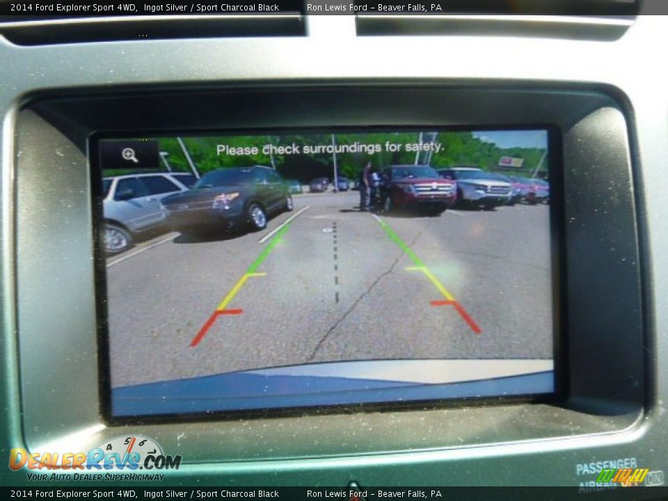 2014 Ford Explorer Sport 4WD Ingot Silver / Sport Charcoal Black Photo #16