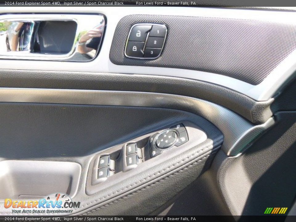 2014 Ford Explorer Sport 4WD Ingot Silver / Sport Charcoal Black Photo #19
