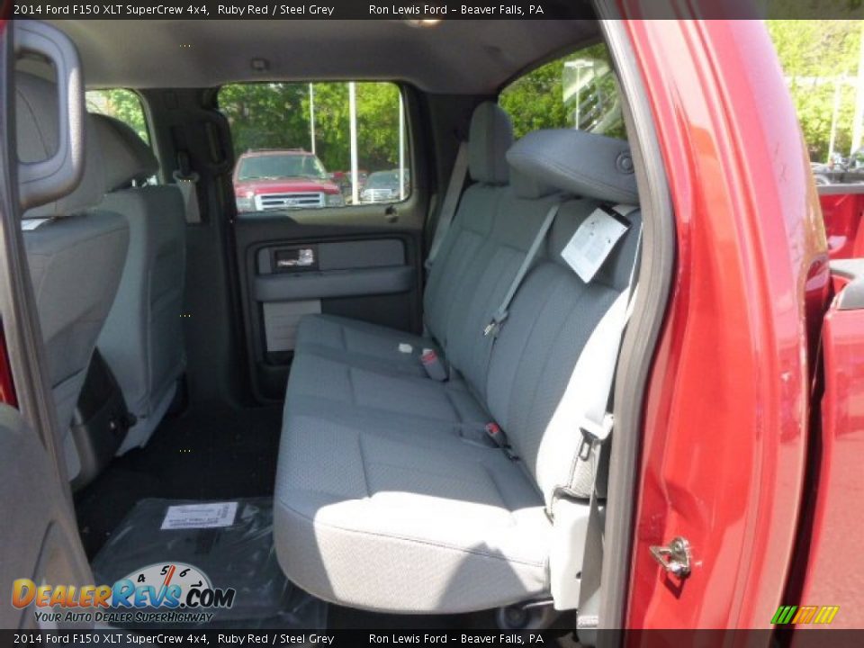 2014 Ford F150 XLT SuperCrew 4x4 Ruby Red / Steel Grey Photo #12