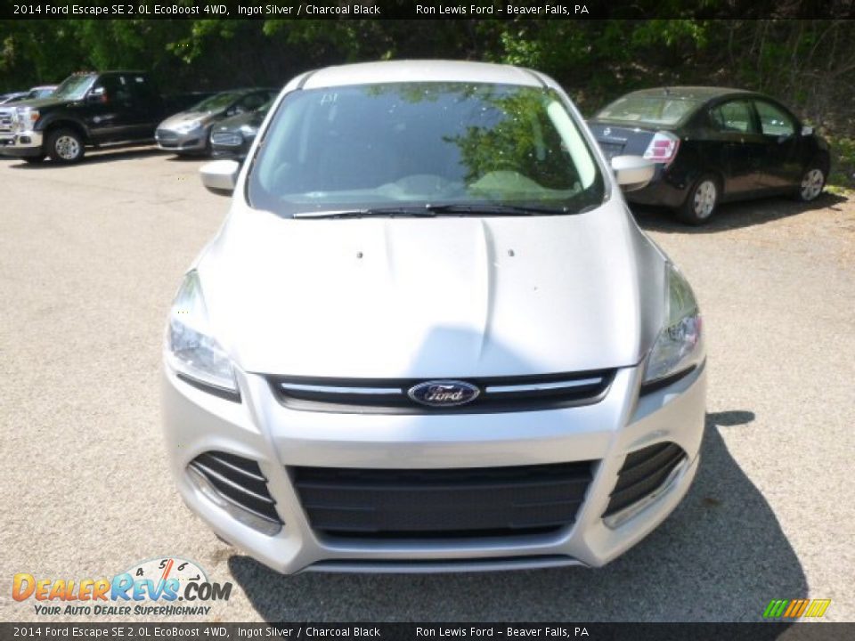 2014 Ford Escape SE 2.0L EcoBoost 4WD Ingot Silver / Charcoal Black Photo #3