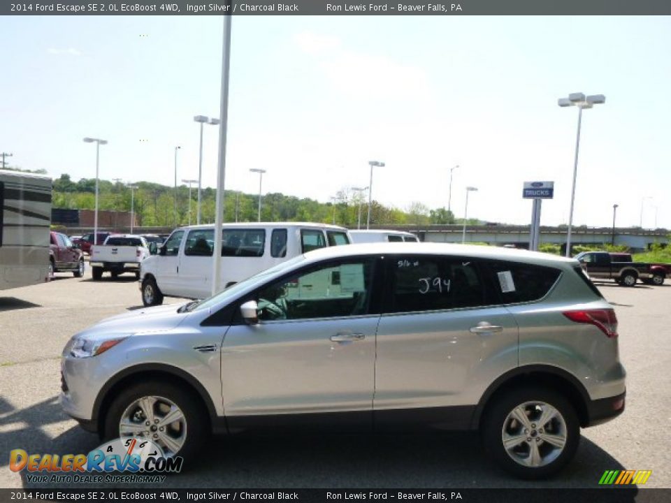 2014 Ford Escape SE 2.0L EcoBoost 4WD Ingot Silver / Charcoal Black Photo #5
