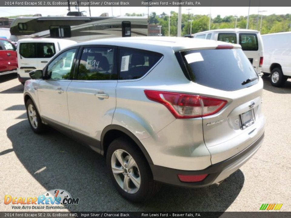 2014 Ford Escape SE 2.0L EcoBoost 4WD Ingot Silver / Charcoal Black Photo #6