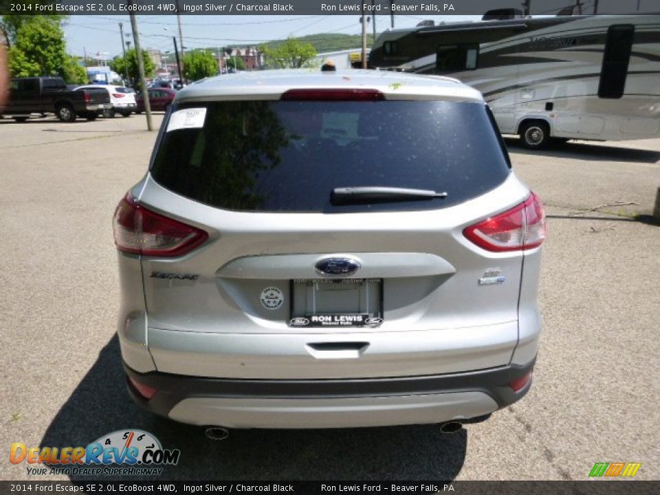 2014 Ford Escape SE 2.0L EcoBoost 4WD Ingot Silver / Charcoal Black Photo #7