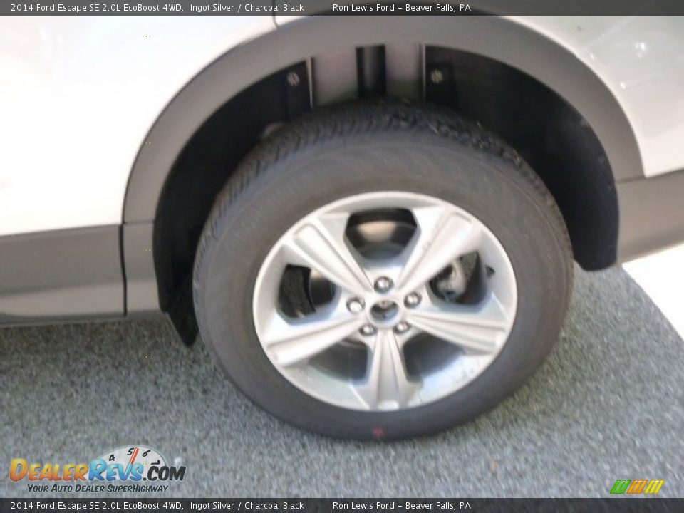 2014 Ford Escape SE 2.0L EcoBoost 4WD Ingot Silver / Charcoal Black Photo #9