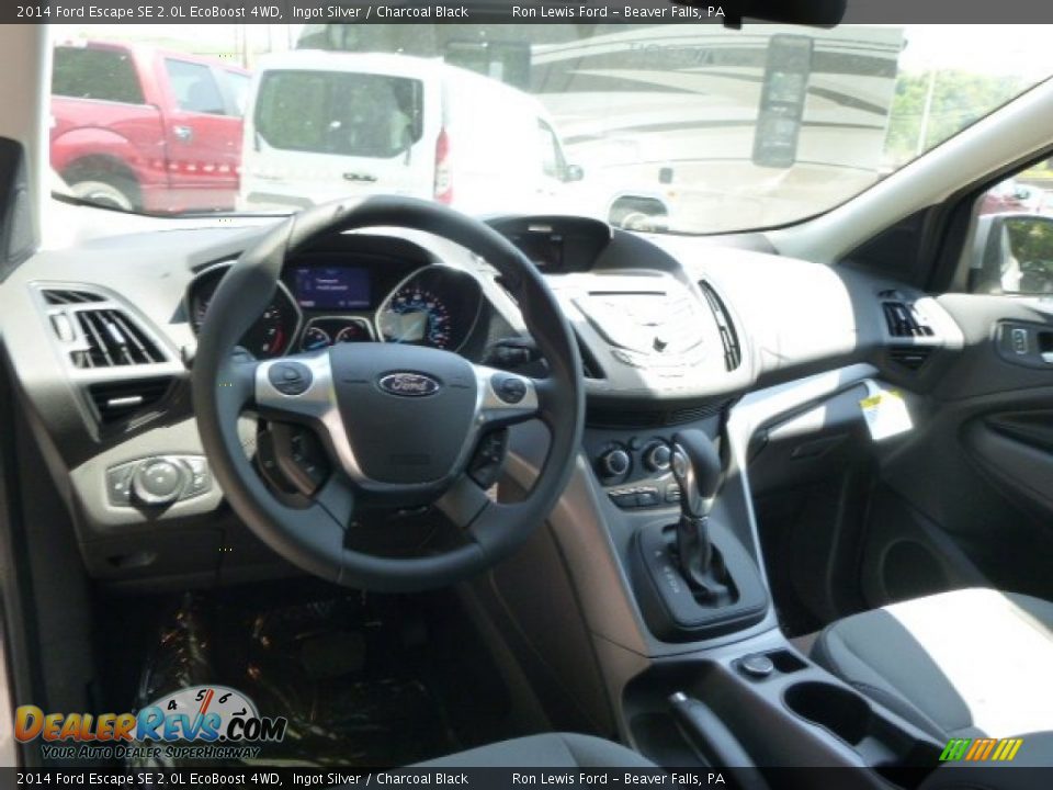 2014 Ford Escape SE 2.0L EcoBoost 4WD Ingot Silver / Charcoal Black Photo #14