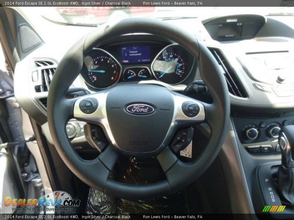2014 Ford Escape SE 2.0L EcoBoost 4WD Ingot Silver / Charcoal Black Photo #19
