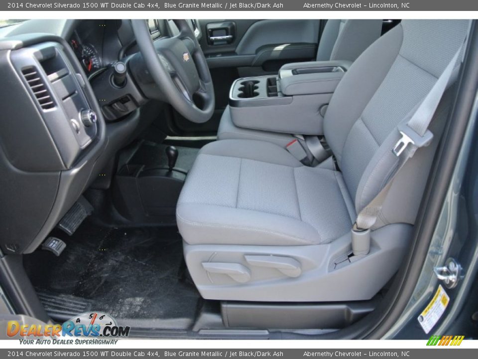 2014 Chevrolet Silverado 1500 WT Double Cab 4x4 Blue Granite Metallic / Jet Black/Dark Ash Photo #8