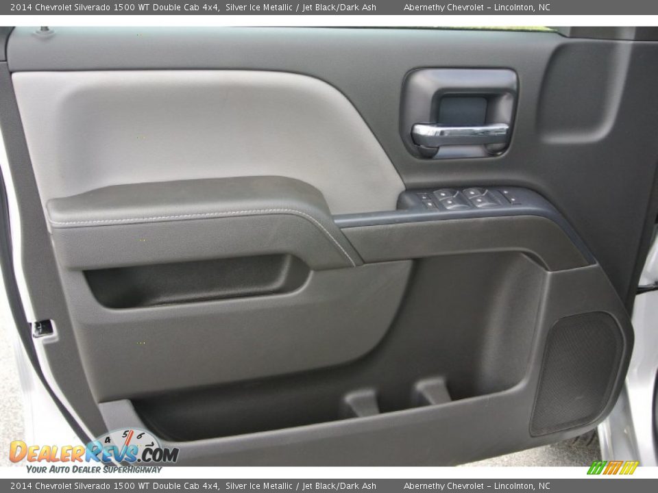 2014 Chevrolet Silverado 1500 WT Double Cab 4x4 Silver Ice Metallic / Jet Black/Dark Ash Photo #9