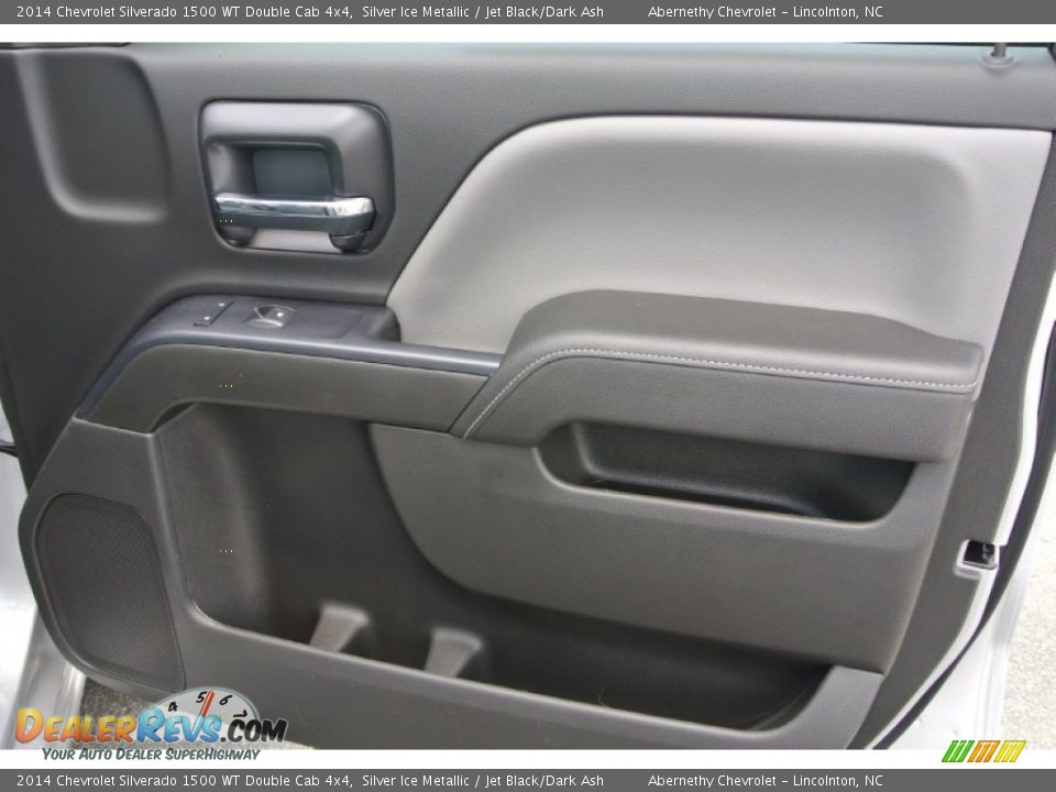 2014 Chevrolet Silverado 1500 WT Double Cab 4x4 Silver Ice Metallic / Jet Black/Dark Ash Photo #16