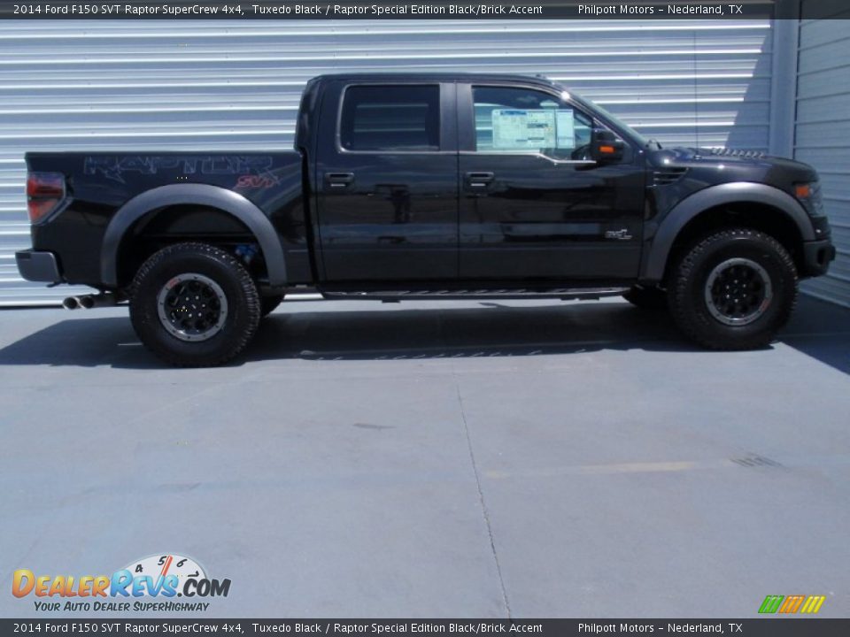 2014 Ford F150 SVT Raptor SuperCrew 4x4 Tuxedo Black / Raptor Special Edition Black/Brick Accent Photo #3