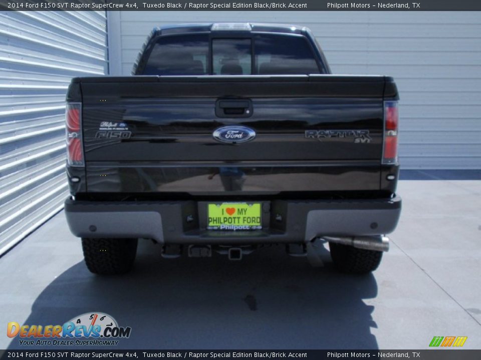 2014 Ford F150 SVT Raptor SuperCrew 4x4 Tuxedo Black / Raptor Special Edition Black/Brick Accent Photo #5