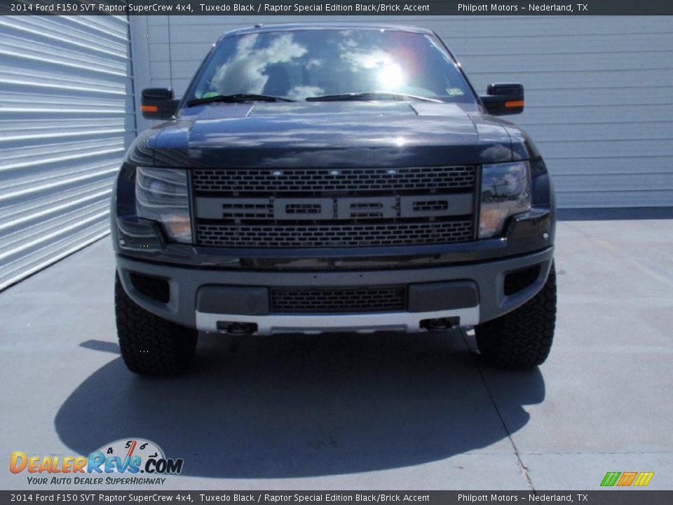 2014 Ford F150 SVT Raptor SuperCrew 4x4 Tuxedo Black / Raptor Special Edition Black/Brick Accent Photo #8