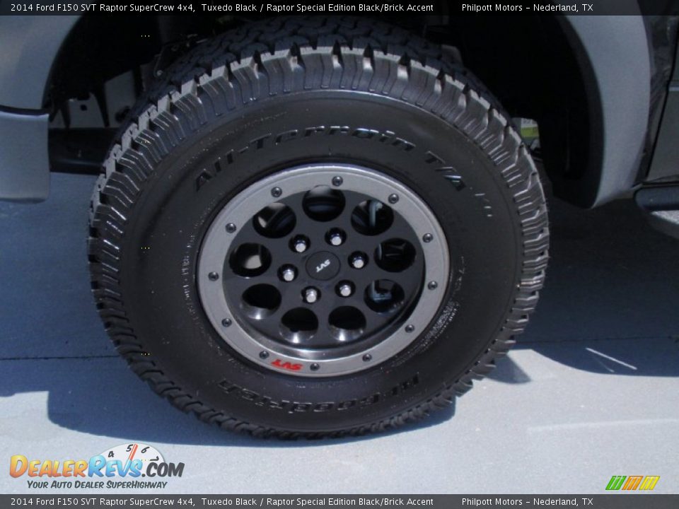 2014 Ford F150 SVT Raptor SuperCrew 4x4 Tuxedo Black / Raptor Special Edition Black/Brick Accent Photo #12