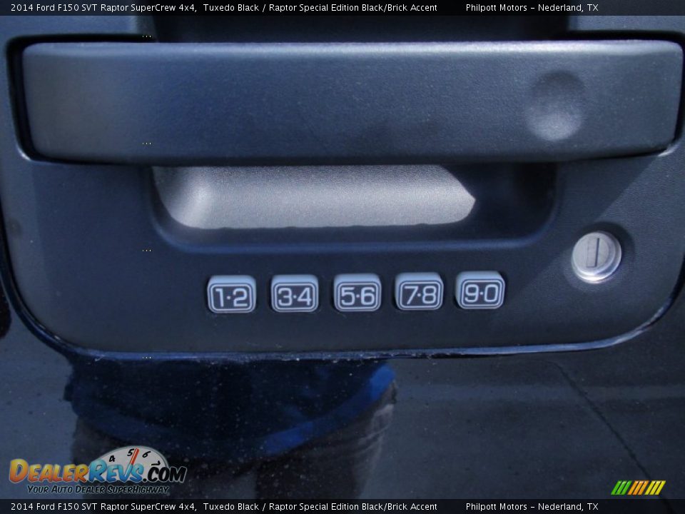 2014 Ford F150 SVT Raptor SuperCrew 4x4 Tuxedo Black / Raptor Special Edition Black/Brick Accent Photo #16