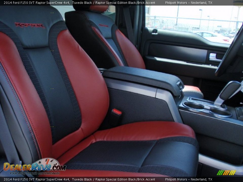 2014 Ford F150 SVT Raptor SuperCrew 4x4 Tuxedo Black / Raptor Special Edition Black/Brick Accent Photo #25