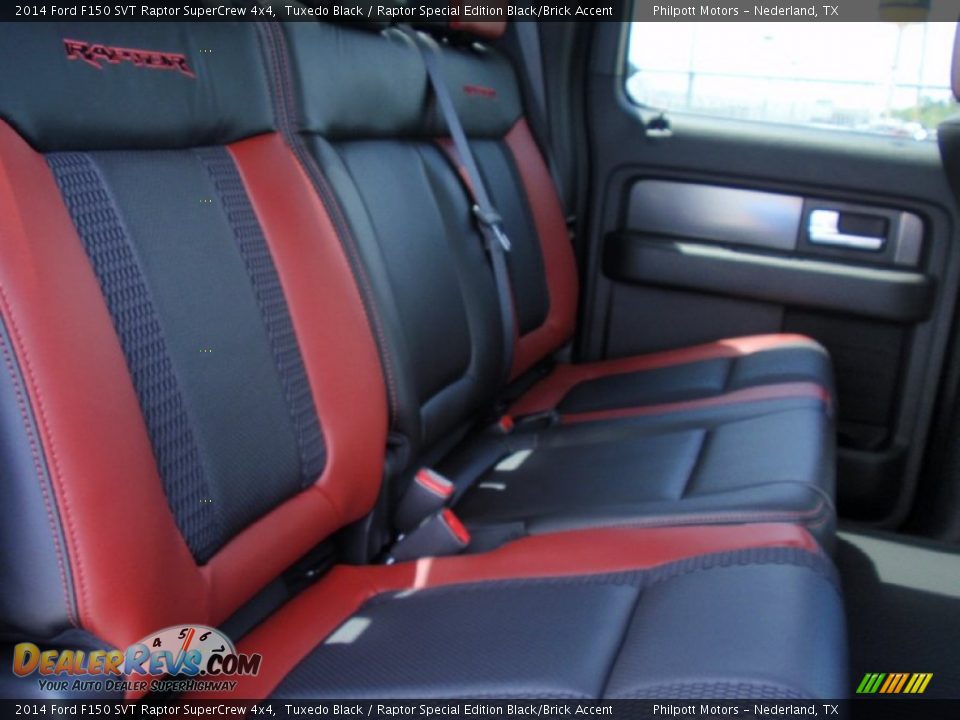 2014 Ford F150 SVT Raptor SuperCrew 4x4 Tuxedo Black / Raptor Special Edition Black/Brick Accent Photo #27
