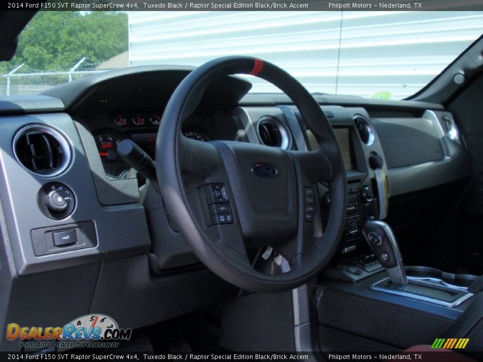 2014 Ford F150 SVT Raptor SuperCrew 4x4 Tuxedo Black / Raptor Special Edition Black/Brick Accent Photo #30