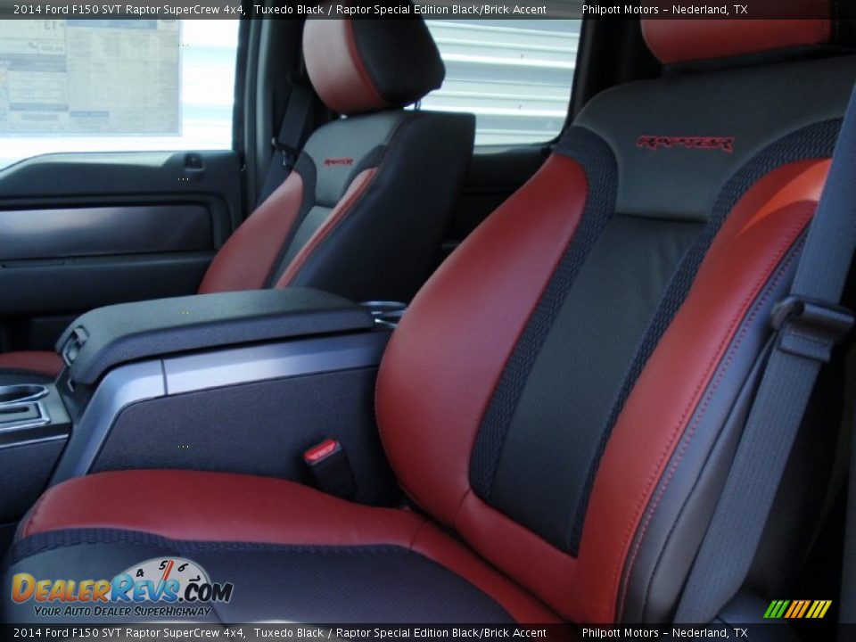 2014 Ford F150 SVT Raptor SuperCrew 4x4 Tuxedo Black / Raptor Special Edition Black/Brick Accent Photo #31