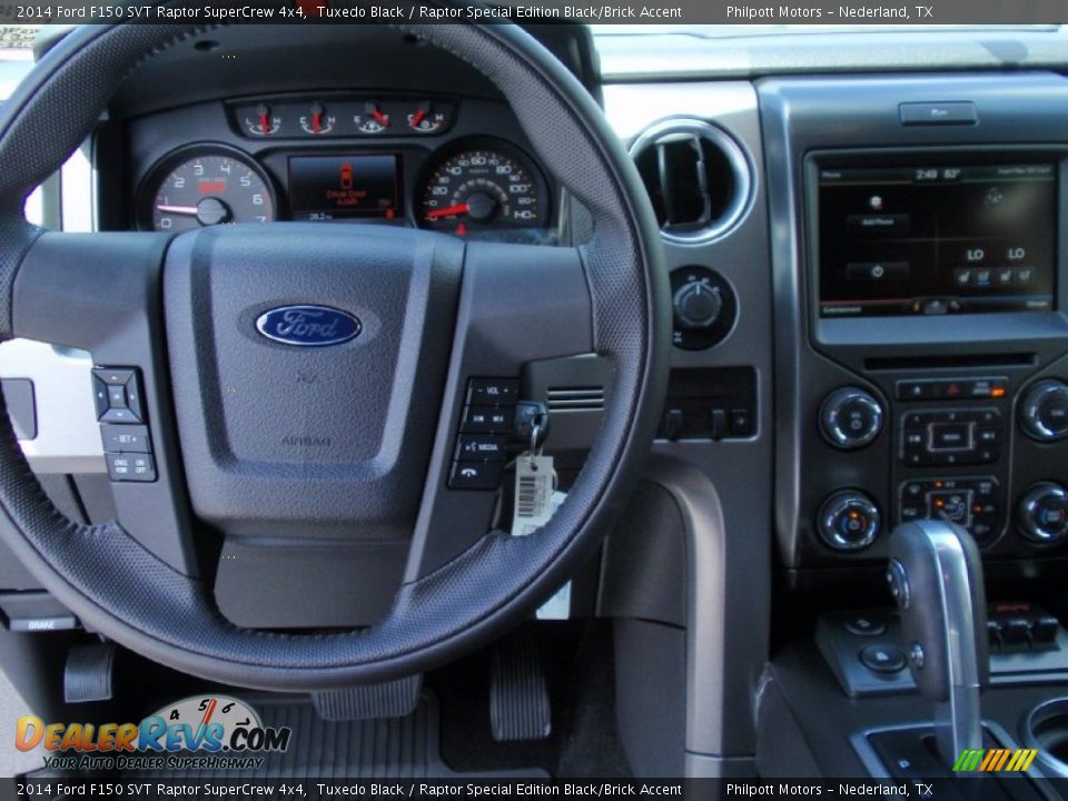 2014 Ford F150 SVT Raptor SuperCrew 4x4 Tuxedo Black / Raptor Special Edition Black/Brick Accent Photo #33