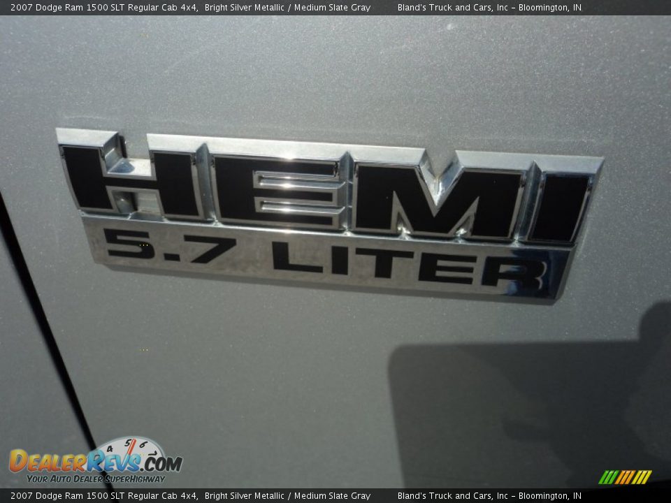 2007 Dodge Ram 1500 SLT Regular Cab 4x4 Bright Silver Metallic / Medium Slate Gray Photo #22