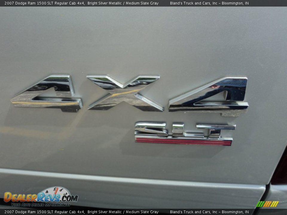2007 Dodge Ram 1500 SLT Regular Cab 4x4 Bright Silver Metallic / Medium Slate Gray Photo #26
