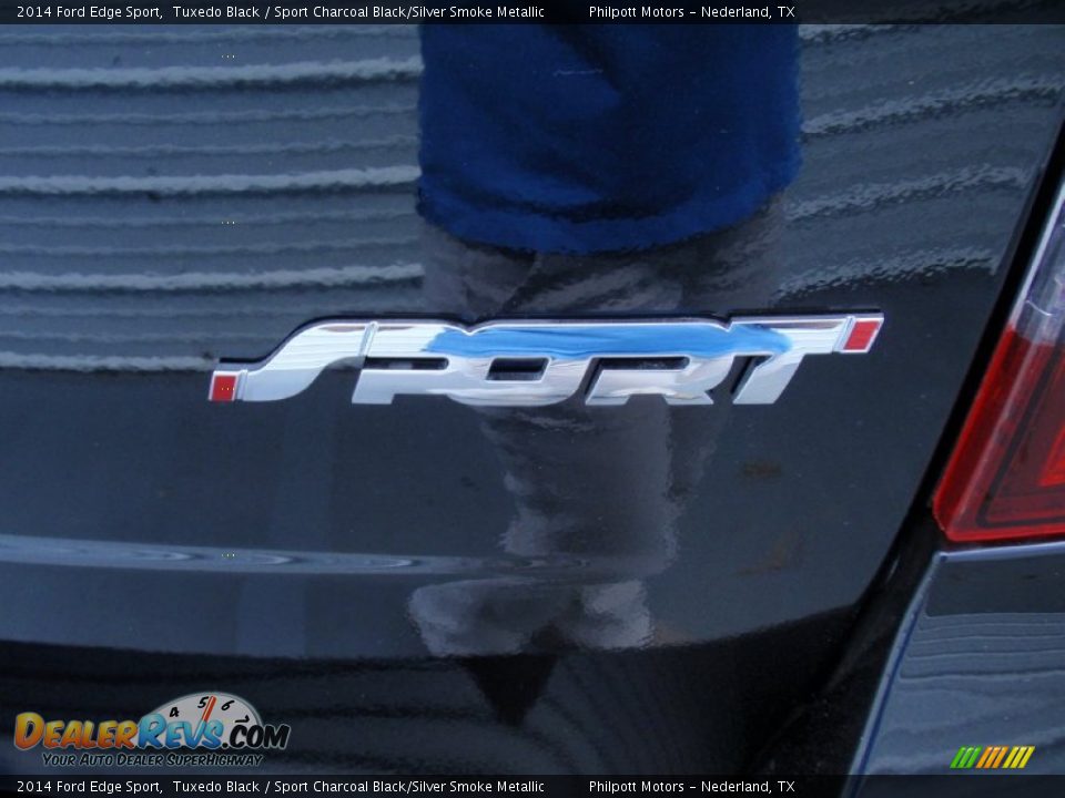 2014 Ford Edge Sport Tuxedo Black / Sport Charcoal Black/Silver Smoke Metallic Photo #17