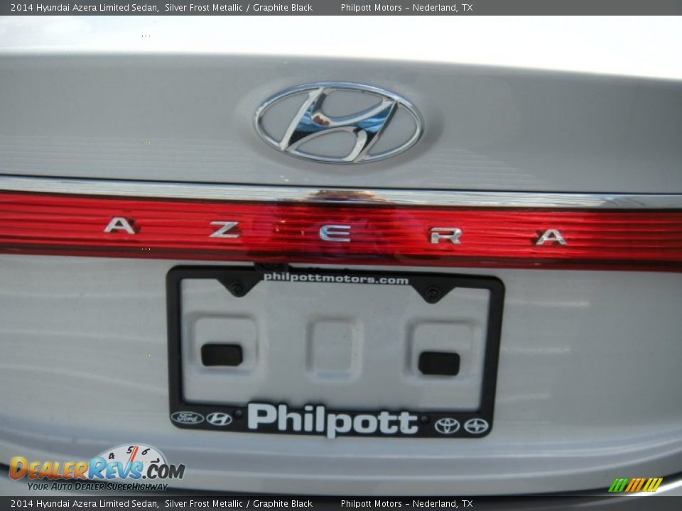 2014 Hyundai Azera Limited Sedan Silver Frost Metallic / Graphite Black Photo #13