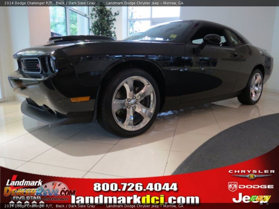 2014 Dodge Challenger R/T Black / Dark Slate Gray Photo #1