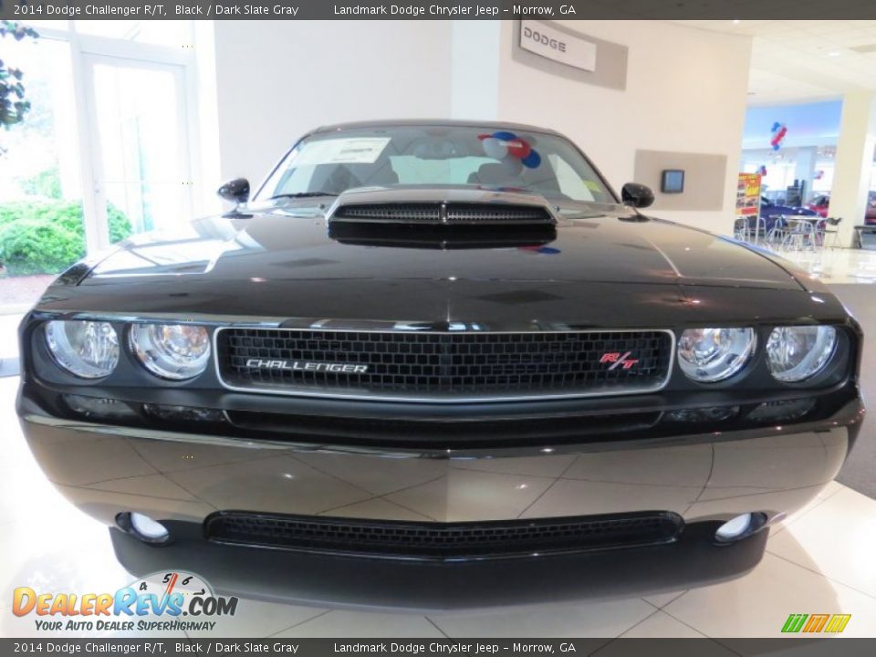 2014 Dodge Challenger R/T Black / Dark Slate Gray Photo #6