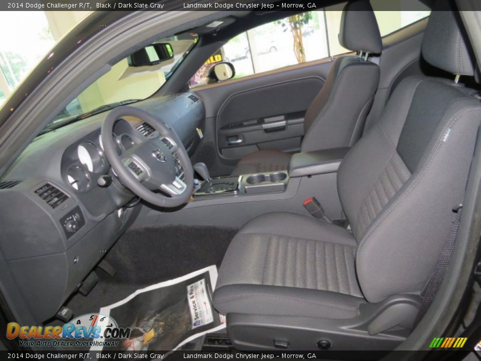 2014 Dodge Challenger R/T Black / Dark Slate Gray Photo #8