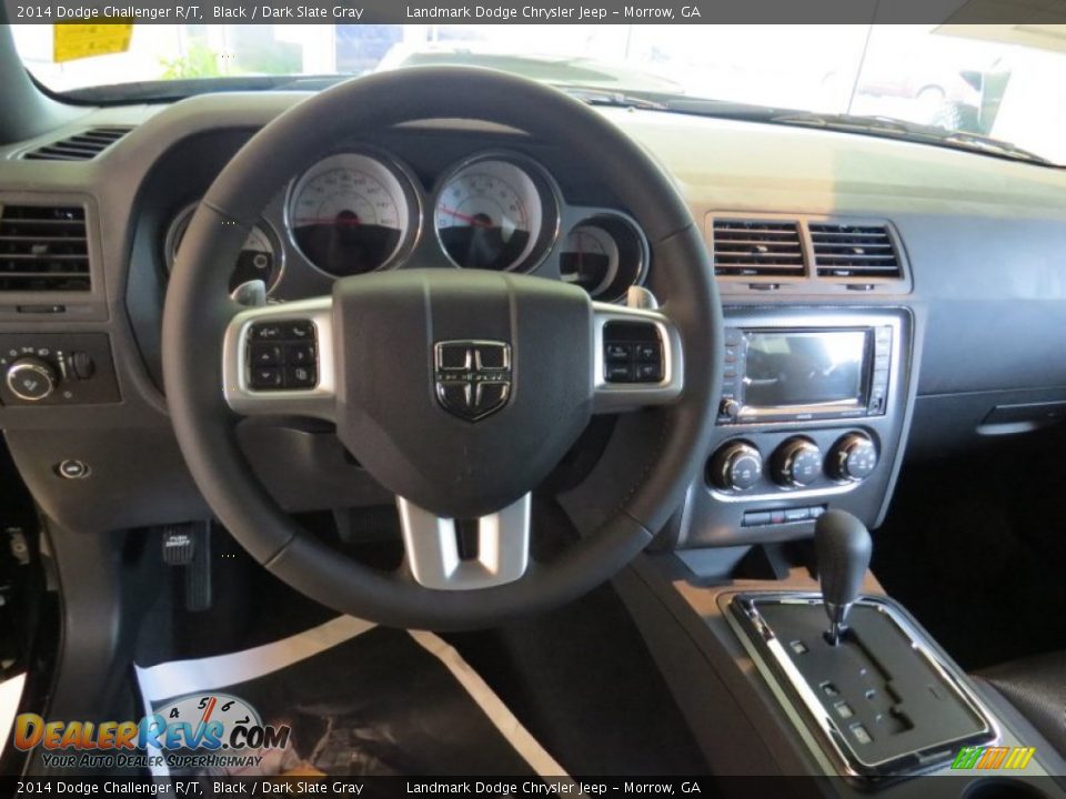 2014 Dodge Challenger R/T Black / Dark Slate Gray Photo #9