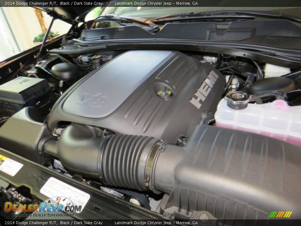 2014 Dodge Challenger R/T Black / Dark Slate Gray Photo #10