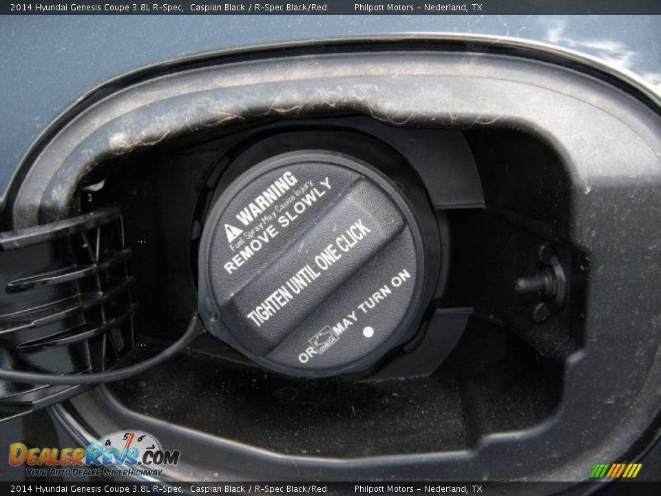 2014 Hyundai Genesis Coupe 3.8L R-Spec Caspian Black / R-Spec Black/Red Photo #12