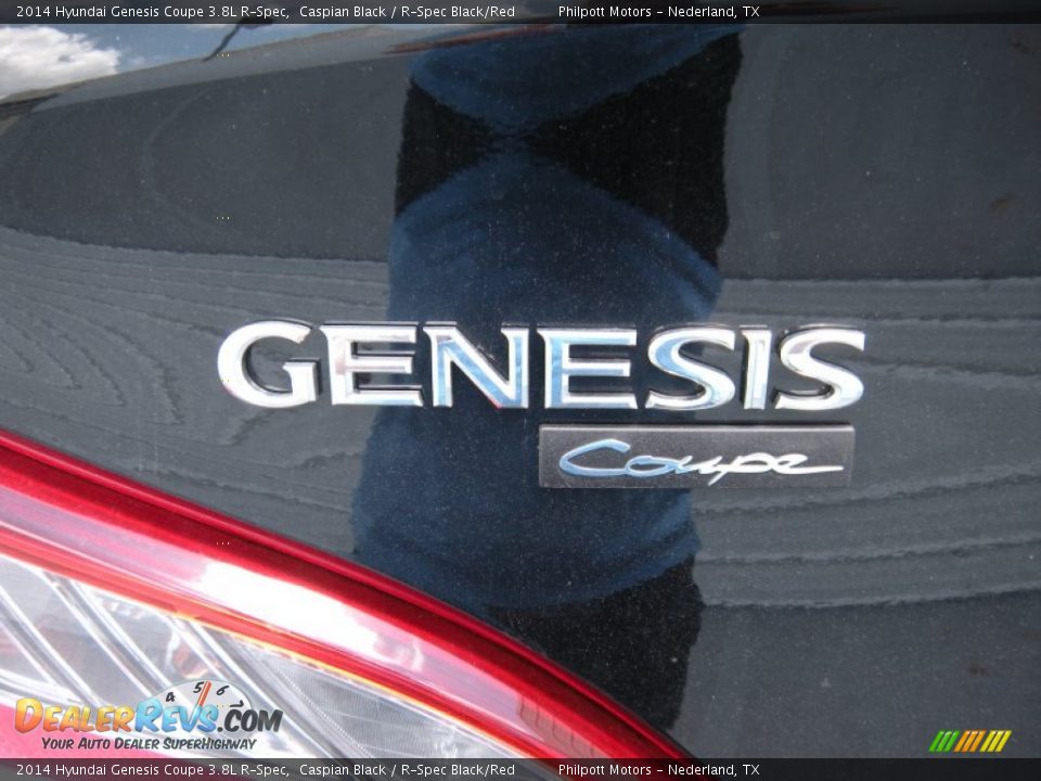 2014 Hyundai Genesis Coupe 3.8L R-Spec Caspian Black / R-Spec Black/Red Photo #13