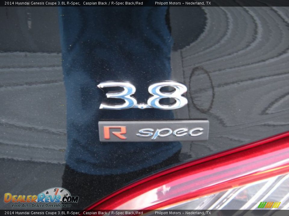 2014 Hyundai Genesis Coupe 3.8L R-Spec Caspian Black / R-Spec Black/Red Photo #14