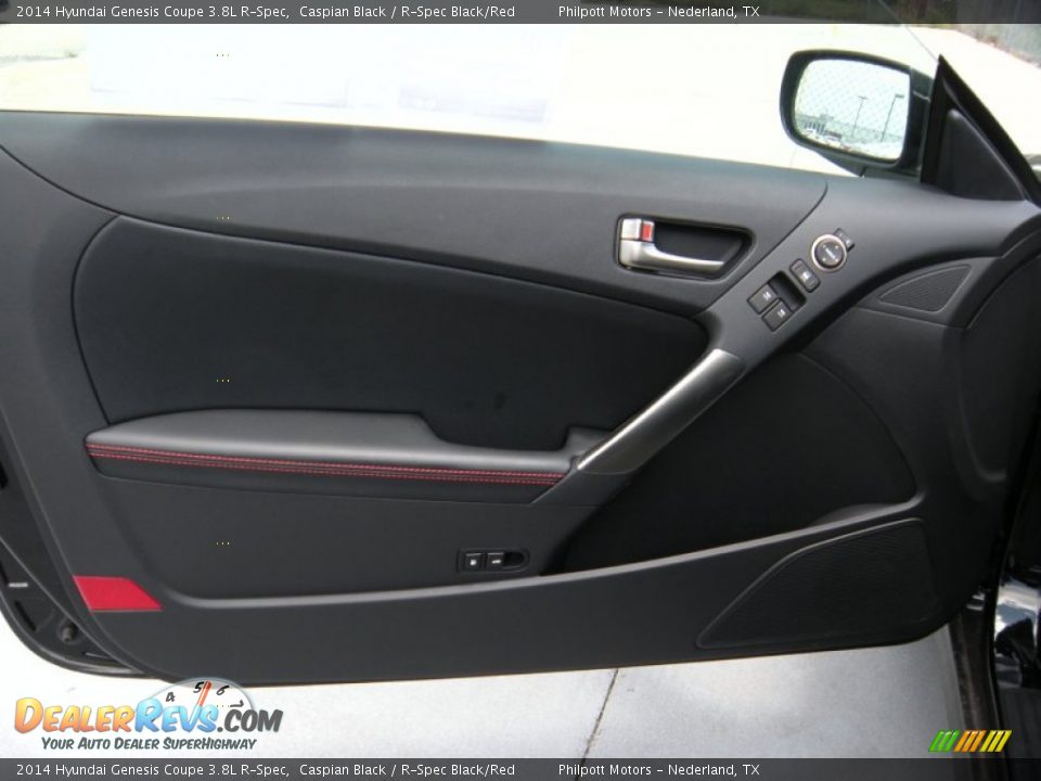 2014 Hyundai Genesis Coupe 3.8L R-Spec Caspian Black / R-Spec Black/Red Photo #20